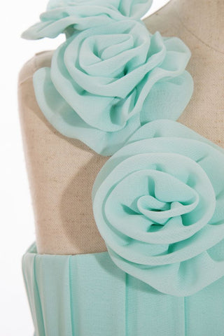 A-line Floor-length One Shoulder Chiffon Bridesmaid Dresses