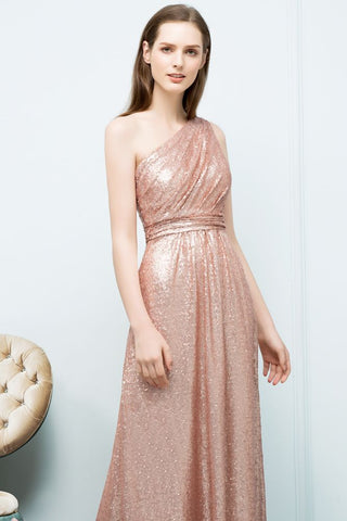 Robe de bal trapèze sans manches, longue jusqu'au sol, asymétrique à sequins