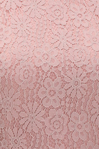 A-line Sleeveless Halter Long Lace Chiffon Bridesmaid Dress