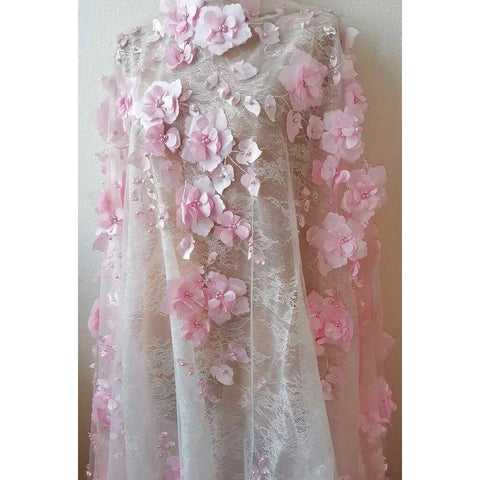 Robe de soirée trapèze bustier en tulle avec appliques sans manches