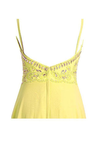 A line Straps Beading Long Prom Dresses Evening Dresses PG272