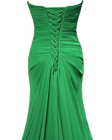 A-line Sweetheart Floor Length Chiffon Bridesmaid Dresses BD021