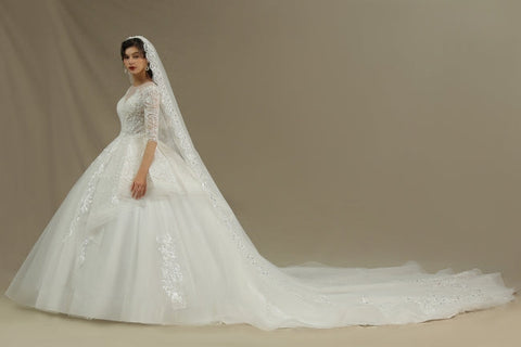 Robe de mariée trapèze | Robes de mariée à manches