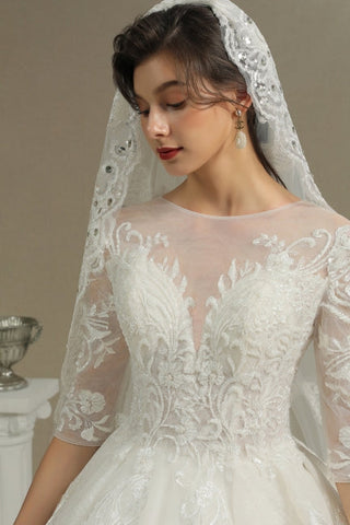 Robe de mariée trapèze | Robes de mariée à manches