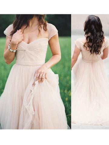 Vestidos de graduación de gasa fruncida, sin mangas, corte en A/elegante, con escote corazón y largo hasta el suelo.