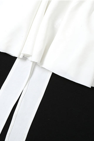 Robes de soirée Sweet Simplicity dos nu uni avec nœud et col carré 