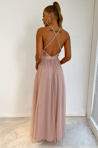 V-neck Sequin Party Dress