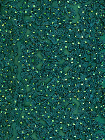 Vestido corto ajustado de tirantes finos verde oscuro con apliques para baile de bienvenida