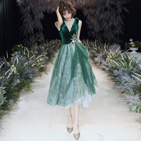 Robe de soirée verte sexy pour femme, style automne-hiver