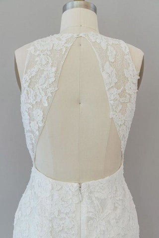 Awesome Illusion Lace Mermaid Elegant Wedding Dresses