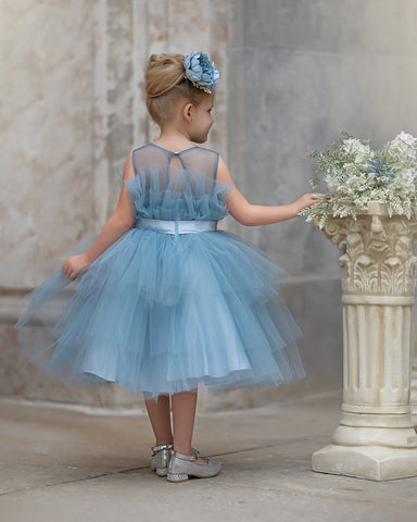 Ball-Gown/Princess Tulle Knee-length Flower Girl Dress