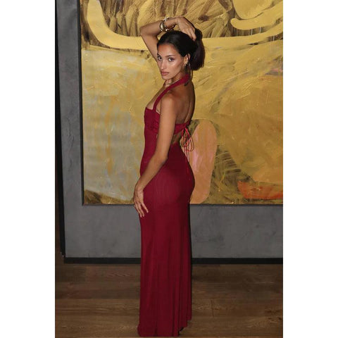 Robe de bal chic et moderne sans manches, fourreau/colonne, dos nu