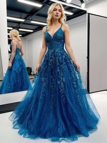 Robe de soirée à bretelles pour femme