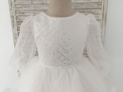 Ball-Gown/Princess Tulle Knee-length Flower Girl Dress
