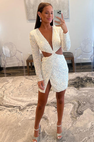 Vestido dorado de lentejuelas para baile de bienvenida