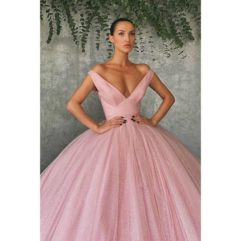 Robe de bal longue à paillettes rouges, épaules dénudées, robe de soirée 