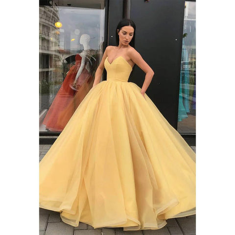 Vestido de fiesta largo sin tirantes con bolsillos, vestido de noche formal