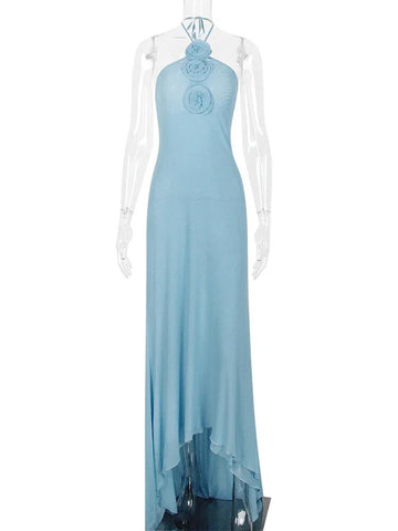 TARUXY Flower Splice Mesh Bodycon Dress For Women Summer Sexy Slim Long Dresses Women's Party Sexy Backless Evening Dress Woman