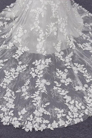 Best Spaghetti Strap Appliques Mermaid Wedding Dress