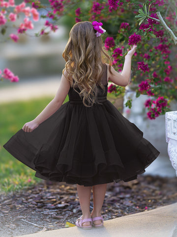 Ball-Gown/Princess Tulle Knee-length Flower Girl Dress