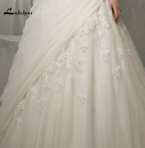 Robe de mariée Baoleely élégante princesse à manches courtes et décolleté en cœur avec appliques
