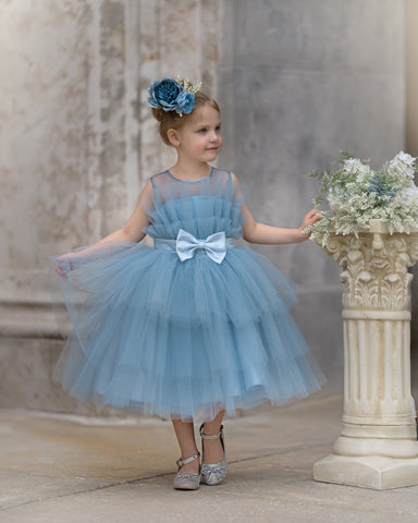 Ball-Gown/Princess Tulle Knee-length Flower Girl Dress