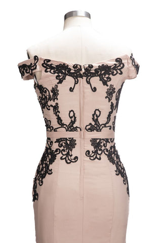 Cap Sleeves Mermaid Long Off-shoulder Applique Prom Dresses