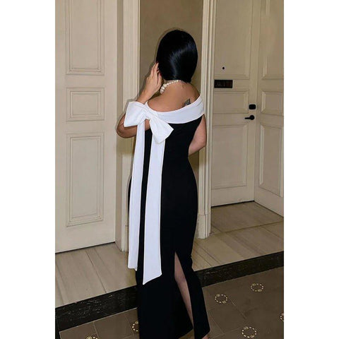 Chic & Modern Off-Shoulder Sleeveless Sheath Evening Party Prom Dress