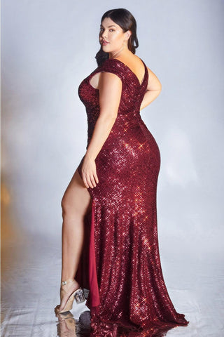 Plus Size Long Formal Prom Dress