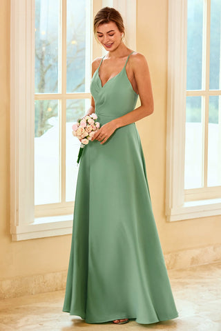 Long Bridesmaid Dress with Slit