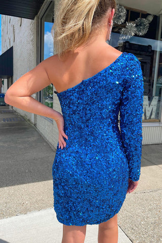Robe de bal à sequins avec manches