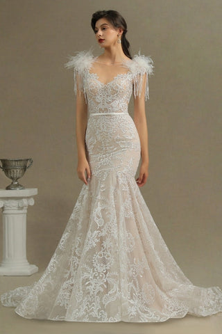 Designer wedding dresses mermaid | Lace wedding dresses online