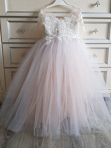 Princess Ball Gown for Girls with Lace Details