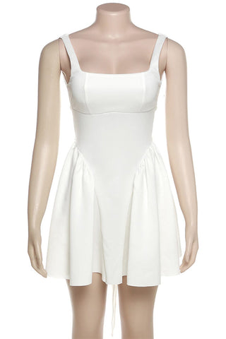 Robes de soirée Sweet Simplicity dos nu uni avec nœud et col carré 