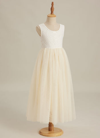 Enchanted Tulle Lace Flower Girl Dress