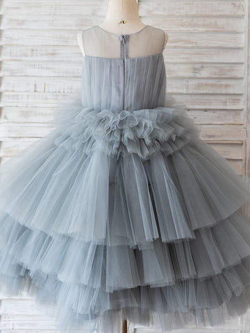 Ball-Gown/Princess Tulle Knee-length Flower Girl Dress