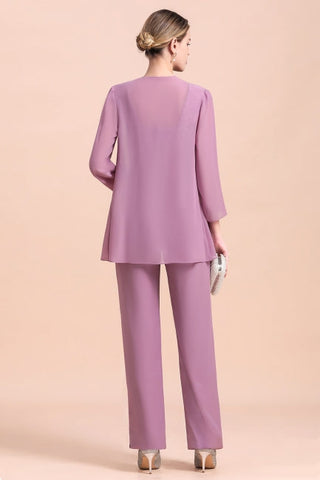 Elegant Cap-Sleeves Lace Chiffon Affordable Mother of Bride Online with Wrap