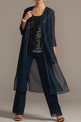 Elegant Mother of the Bride Dresses Chiffon Bridesmaid Jumpsuit