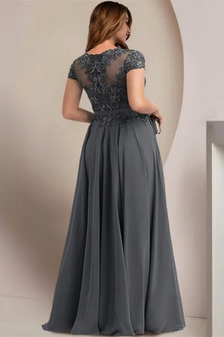 Elegant Plus Size A-line Cap Sleeves Bridesmaid Dresses Mother Of The Bride Dresses