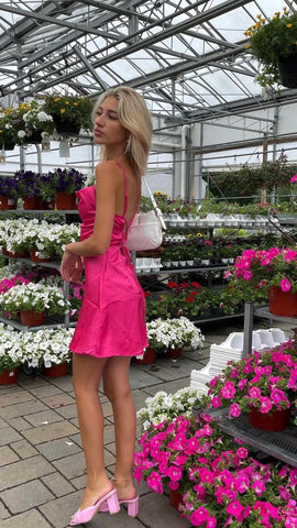 Robe courte simple à fines bretelles pour bal de promo, robe de soirée pour femme Y61