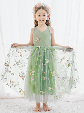 A-line Tulle Ankle-length Dress (2003227711)