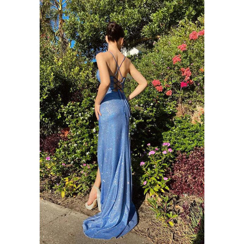 Vestido de fiesta sin mangas con escote en forma de corazón, lentejuelas y abertura