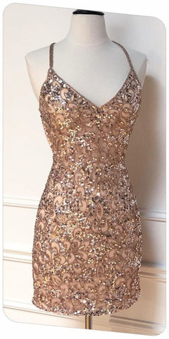 Robe de soirée moulante à paillettes et col en V, style sexy, modèle Y1419