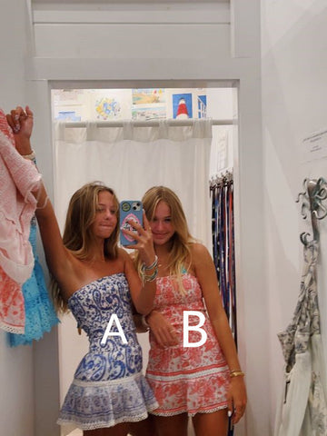 Lindo vestido de fiesta estampado sin tirantes Y1601