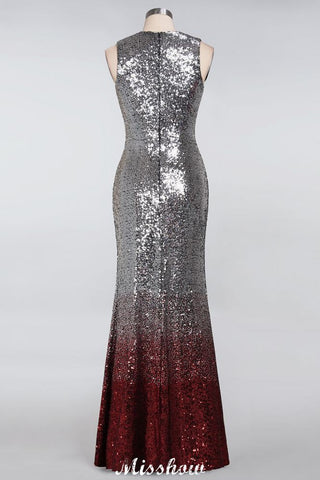 Glamorous Sleeveless Sexy Mermaid Sequins Bridesmaid Dresses