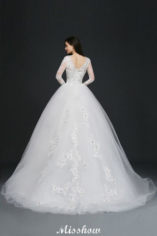 Gorgeous Tulle Ball Gowns Court Train Wedding Dresses