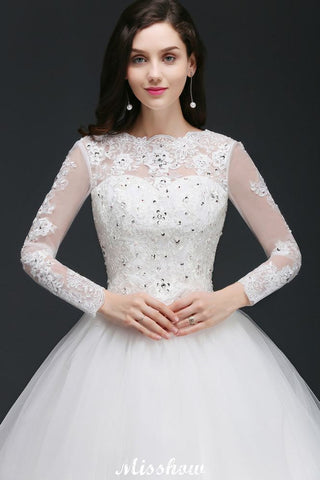 Gorgeous Tulle Ball Gowns Court Train Wedding Dresses
