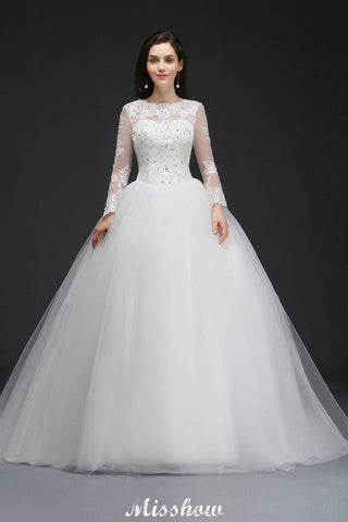 Gorgeous Tulle Ball Gowns Court Train Wedding Dresses