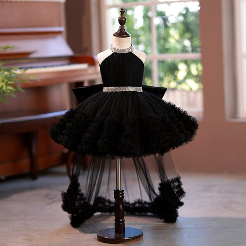 Tulle Sleeves Less Knee-length Baby Girl Dress