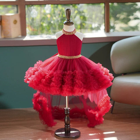 Tulle Sleeves Less Knee-length Baby Girl Dress